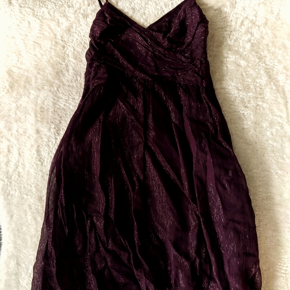 Koton Burgundy Shimmery Dress